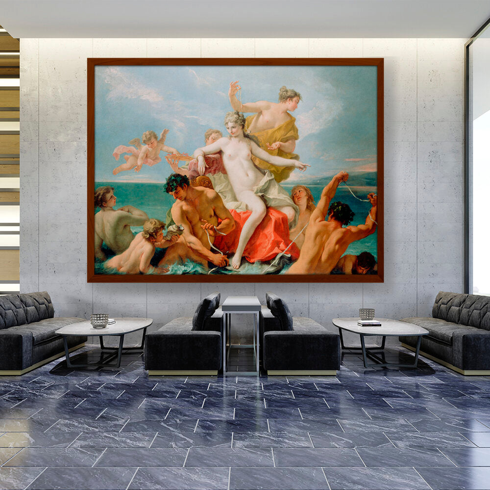 Triumph Of The Marine Venus - Framed Canvas