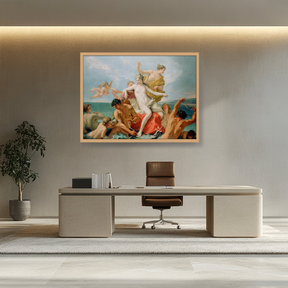 Triumph Of The Marine Venus - Framed Canvas