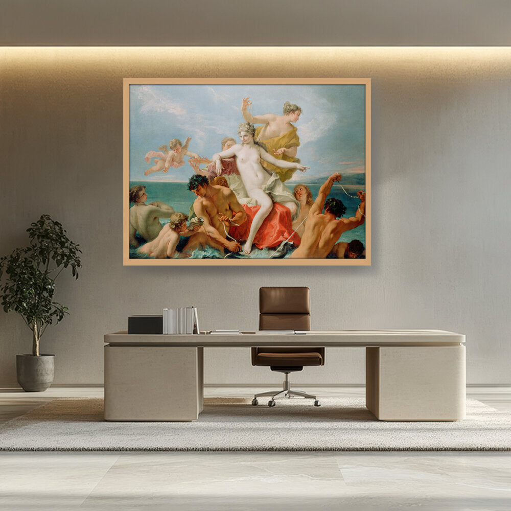 Triumph Of The Marine Venus - Framed Canvas