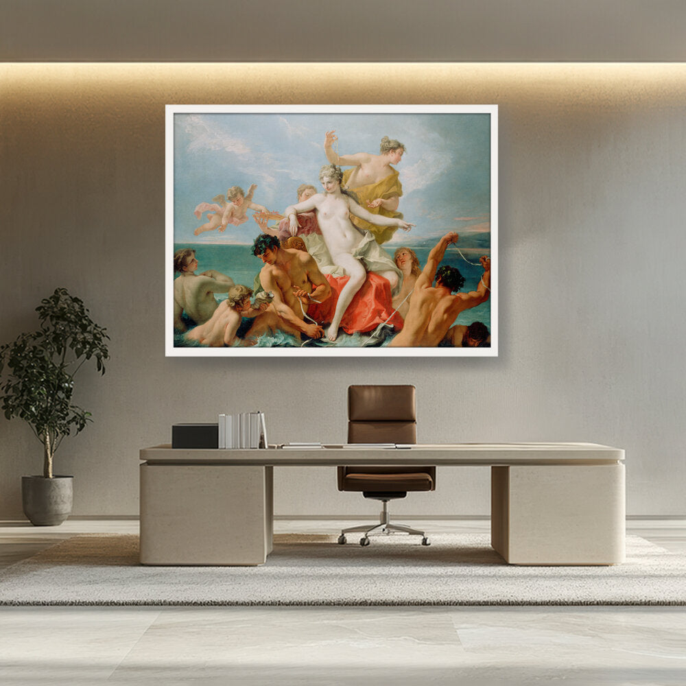 Triumph Of The Marine Venus - Framed Canvas