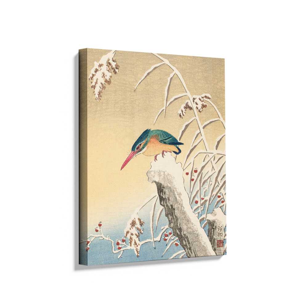 Picasoul - Picasoul Curated - Kingfisher On A Snowy Branch - Wall Decor