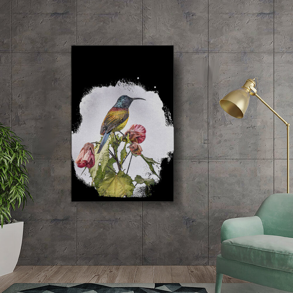 Colorful Bird On A Flower