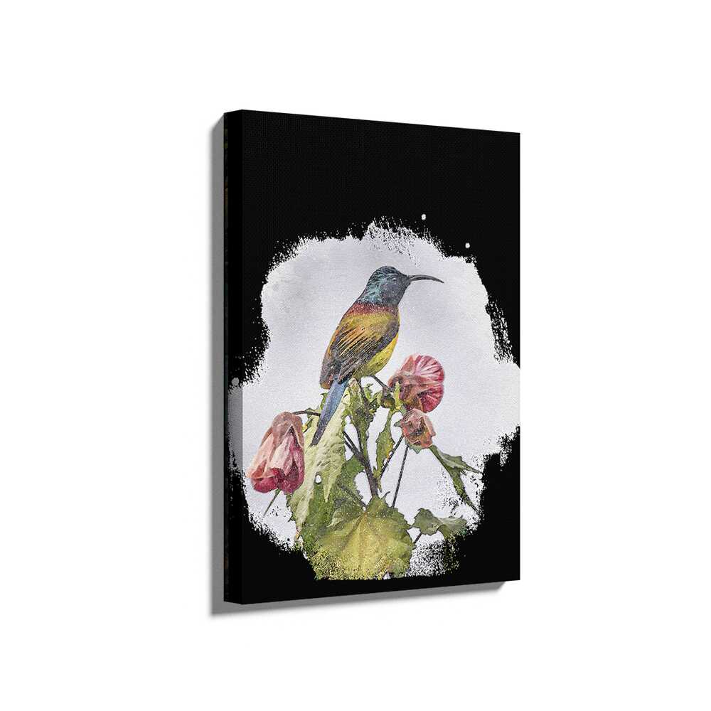 Picasoul - Picasoul Curated - Colorful Bird On A Flower - Wall Decor