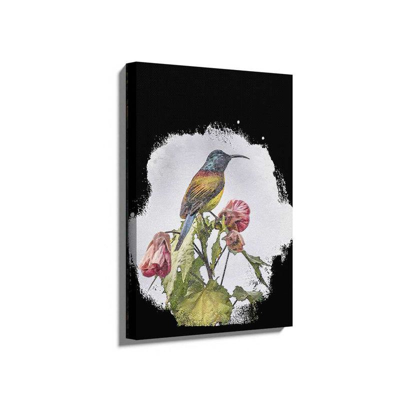 Picasoul - Picasoul Curated - Colorful Bird On A Flower - Wall Decor