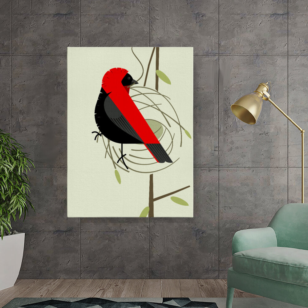 Red-Crested Bird