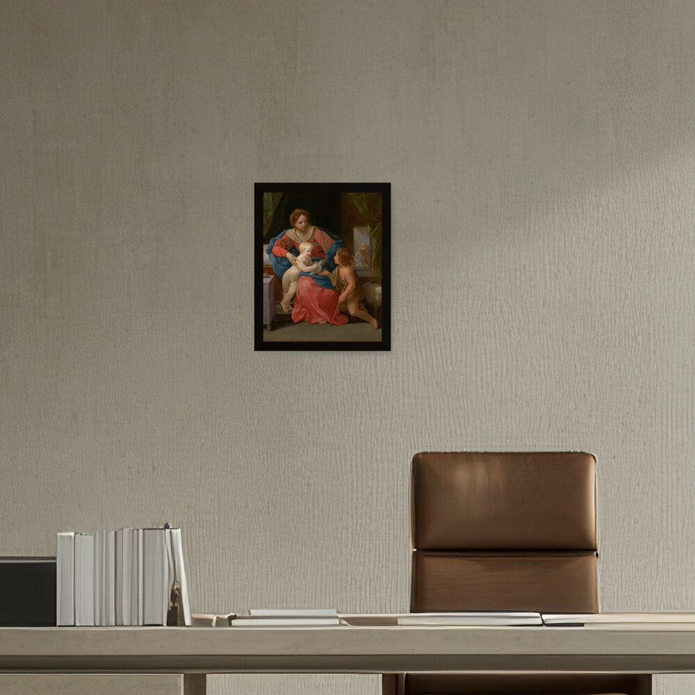 The Virgin And Child - Framed Canvas