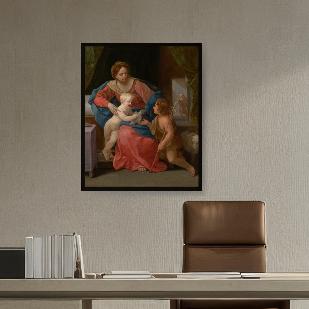 The Virgin And Child - Framed Canvas