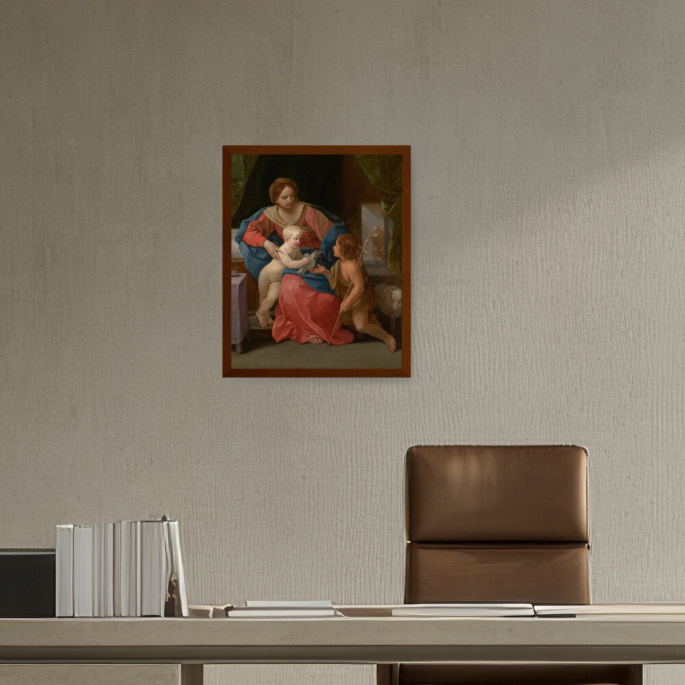 The Virgin And Child - Framed Canvas