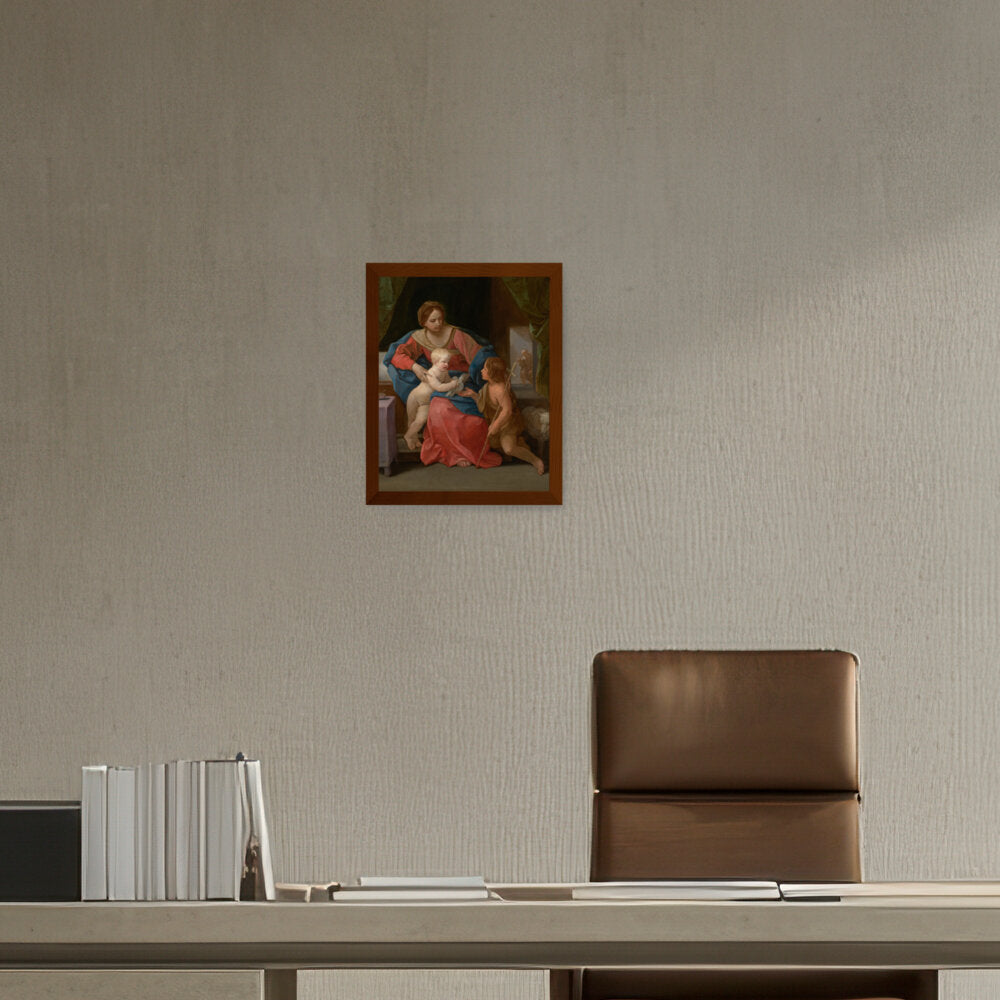 The Virgin And Child - Framed Canvas