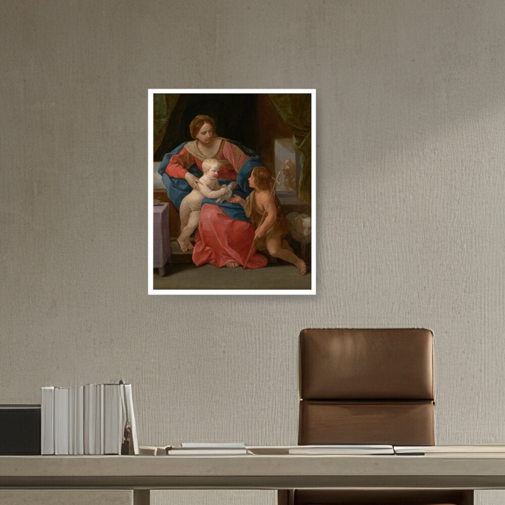 The Virgin And Child - Framed Canvas
