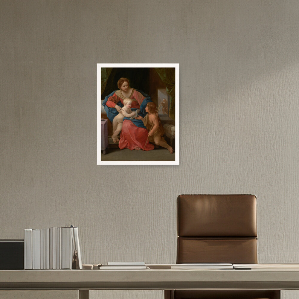 The Virgin And Child - Framed Canvas