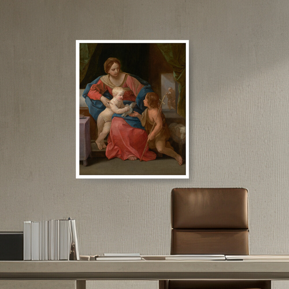 The Virgin And Child - Framed Canvas