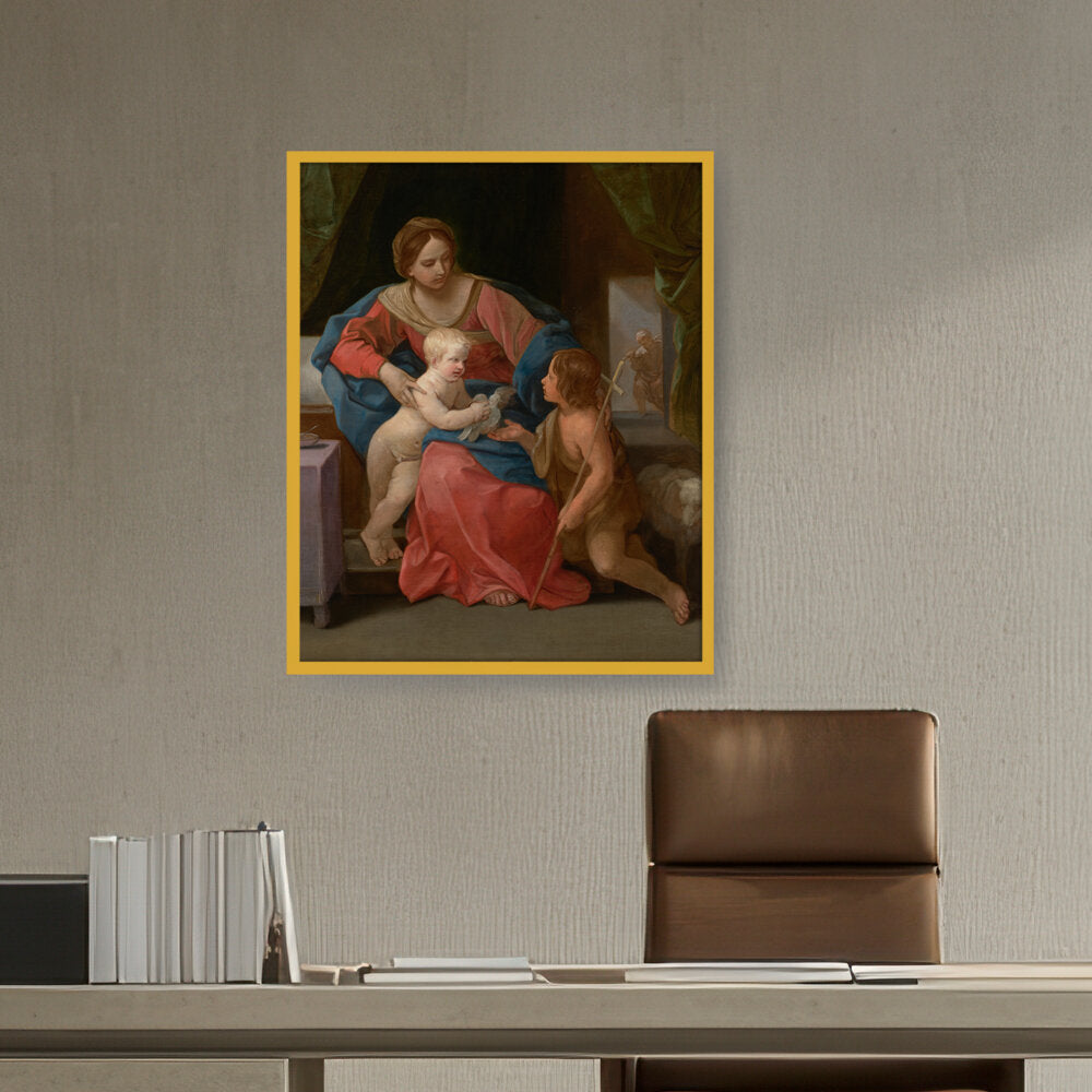 The Virgin And Child - Framed Canvas