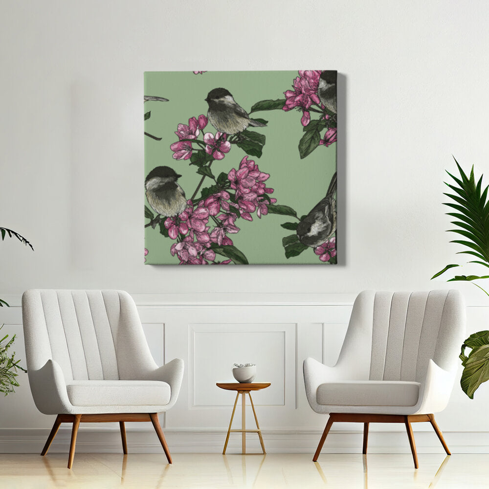 Charming Birds And Blossoms