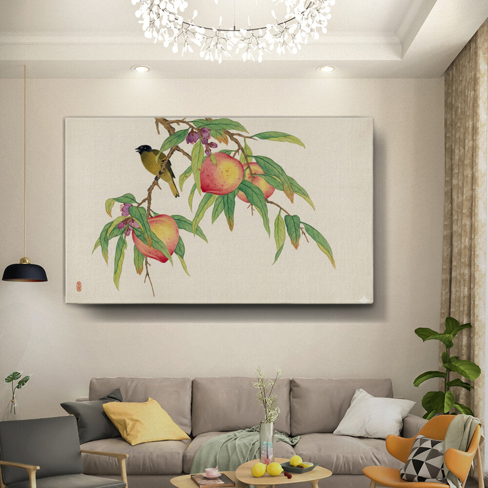 Peach And Bird