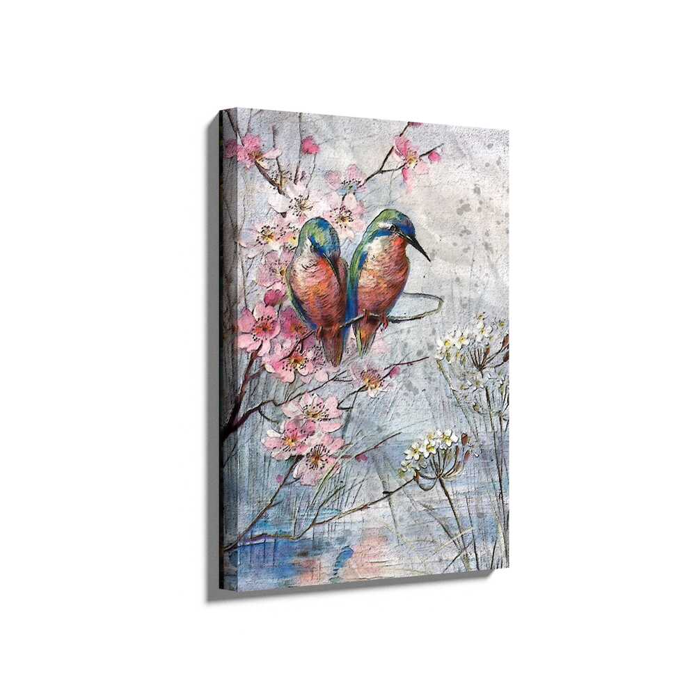 Picasoul - Picasoul Curated - Lovebirds In Bloom - Wall Decor