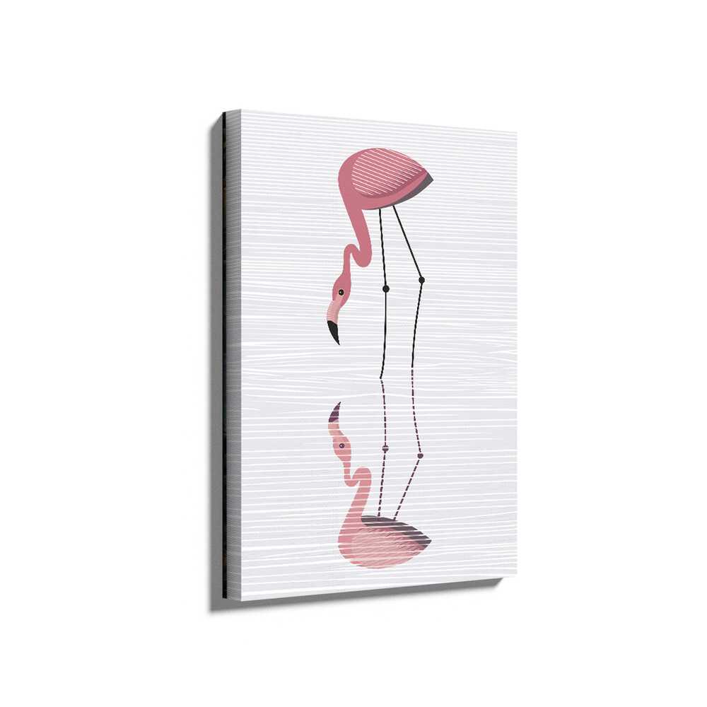 Picasoul - Picasoul Curated - Elegant Flamingo Reflection - Wall Decor