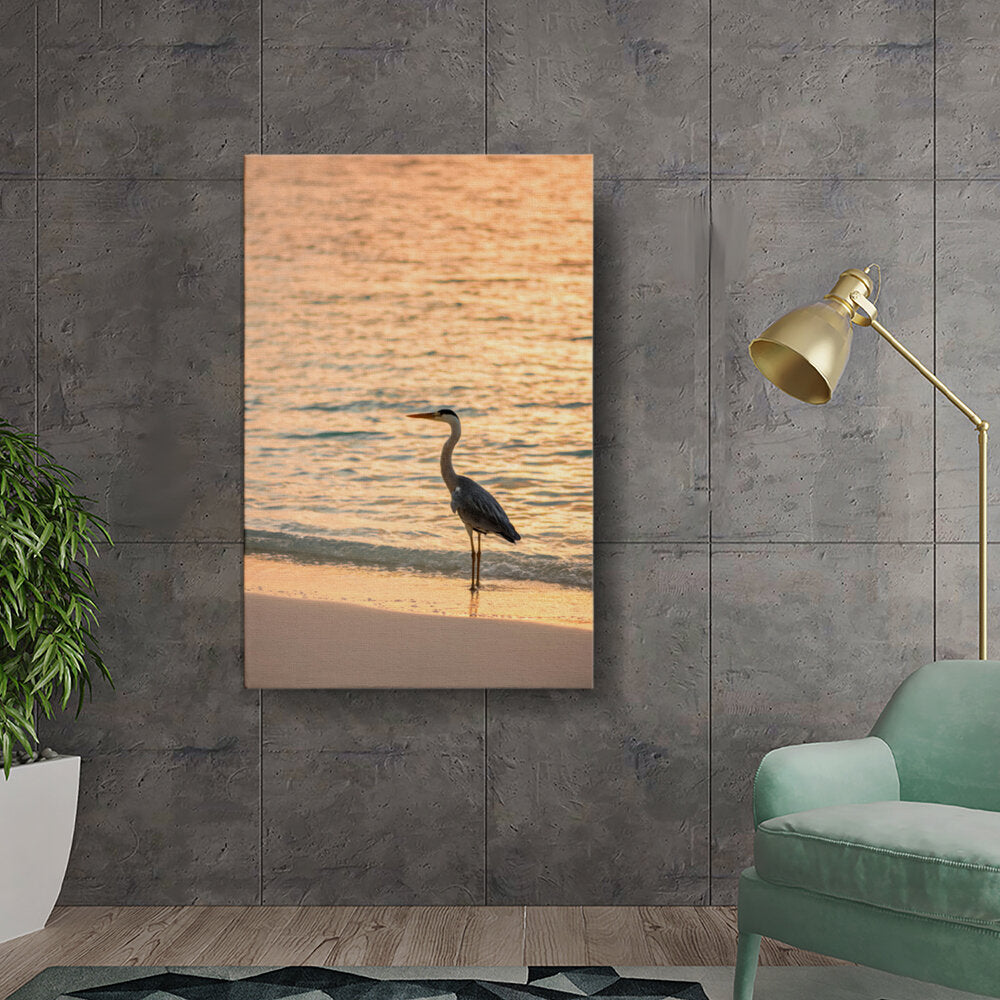 Heron At Sunset