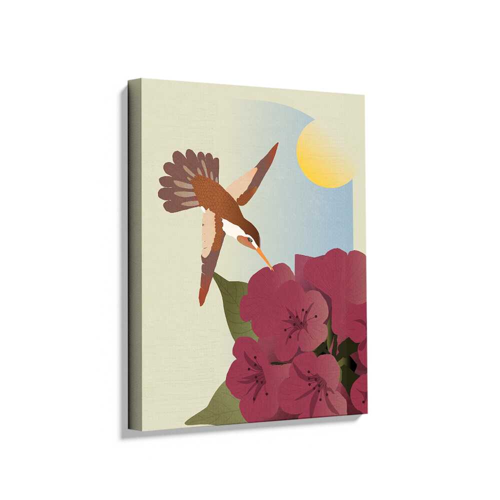 Picasoul - Picasoul Curated - Hummingbird And Blooms - Wall Decor