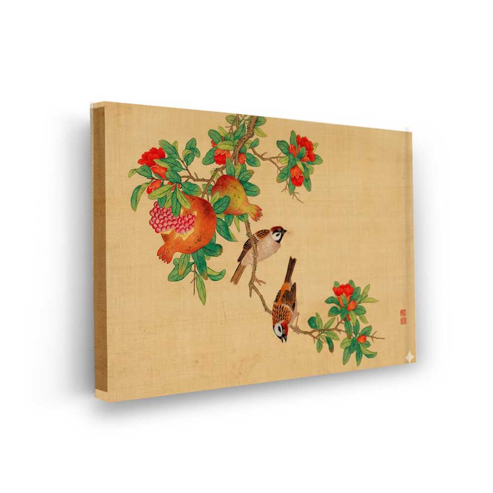 Picasoul - Picasoul Curated - Sparrows And Pomegranate - Wall Decor