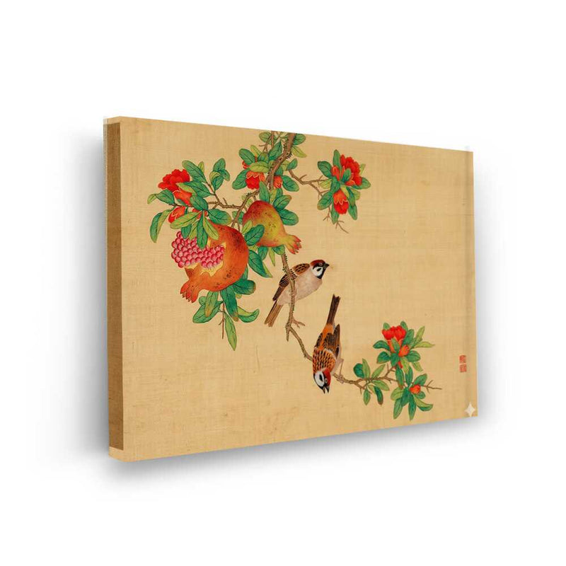 Picasoul - Picasoul Curated - Sparrows And Pomegranate - Wall Decor