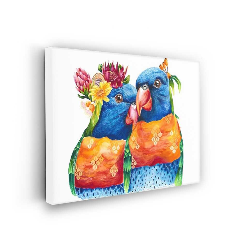 Picasoul - Picasoul Curated - Loving Parrots - Wall Decor