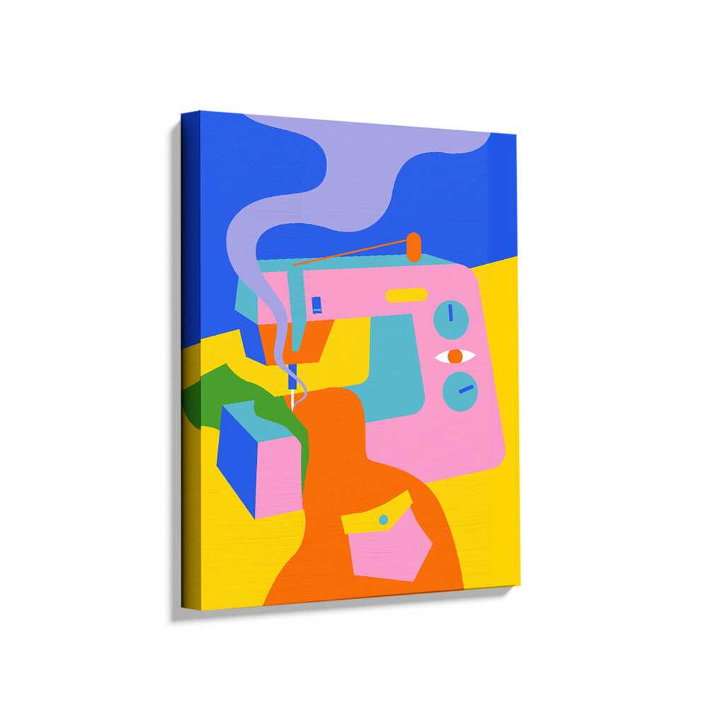 Picasoul - Picasoul Curated - Colorful Sewing Machine - Wall Decor
