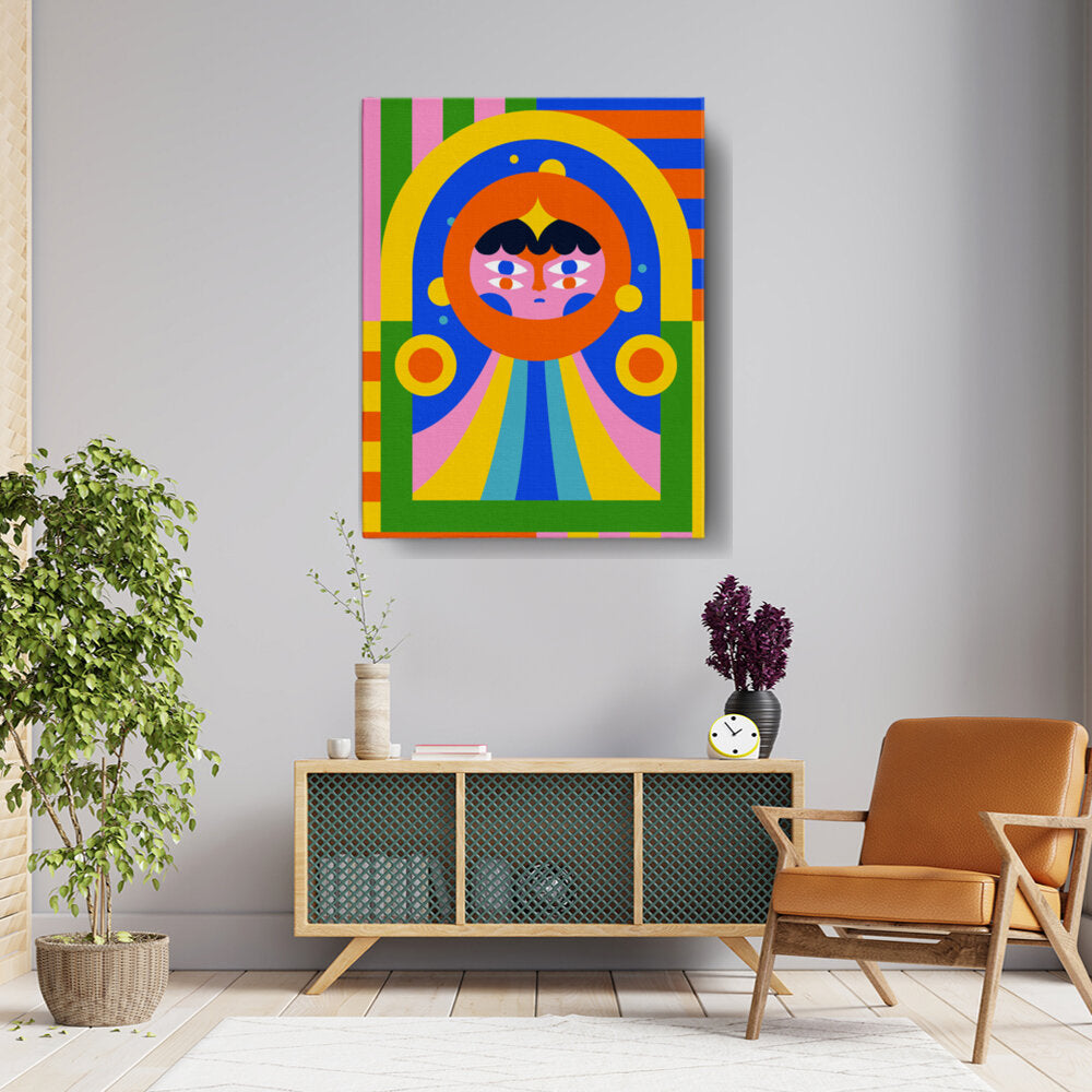 Colorful Abstract Face