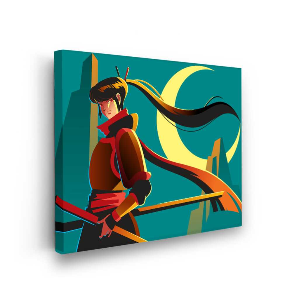 Picasoul - Picasoul Curated - Ninja In The Moonlight - Wall Decor