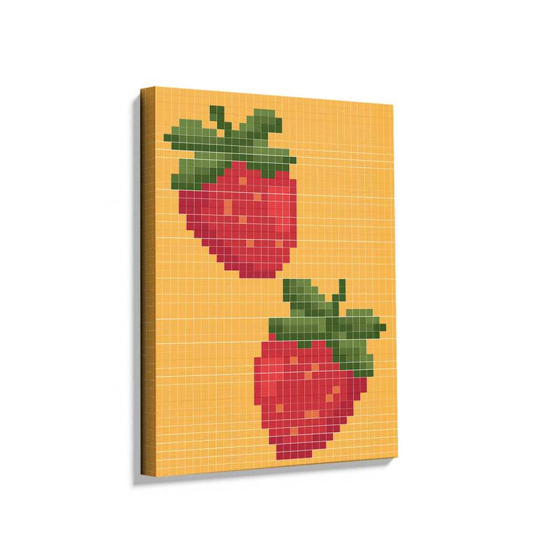 Picasoul - Picasoul Curated - Strawberry Pixels - Wall Decor