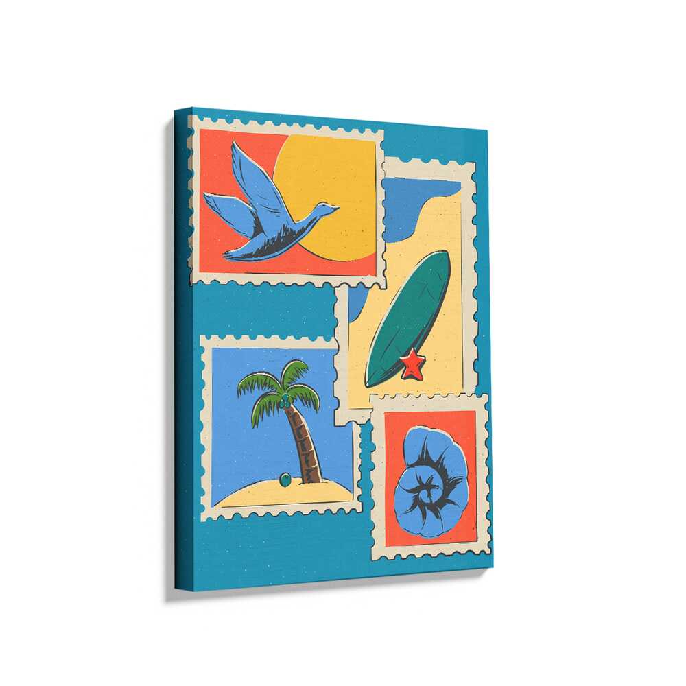 Picasoul - Picasoul Curated - Tropical Postcard Stamps - Wall Decor