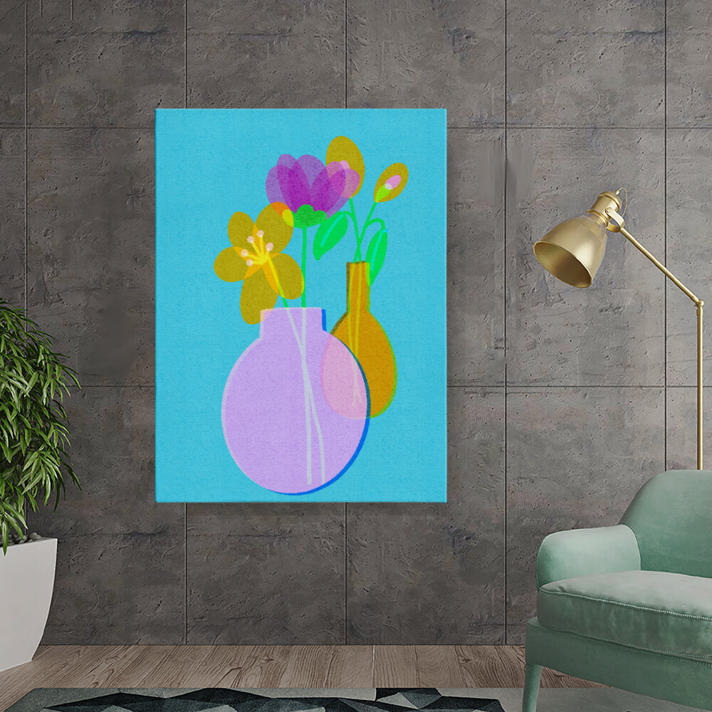 Vibrant Floral Vases