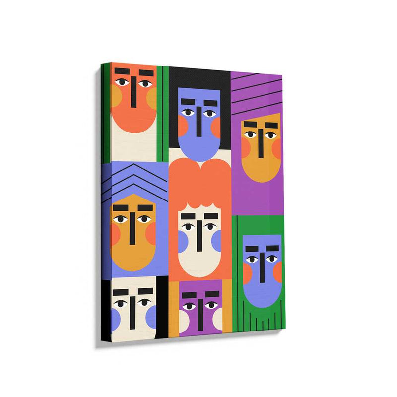 Picasoul - Picasoul Curated - Colorful Faces 14 - Wall Decor