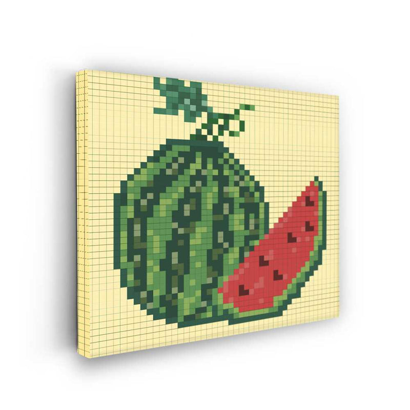 Picasoul - Picasoul Curated - Pixelated Watermelon - Wall Decor