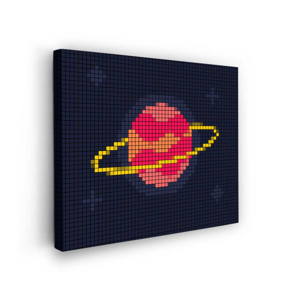 Picasoul - Picasoul Curated - Pixelated Planet - Wall Decor