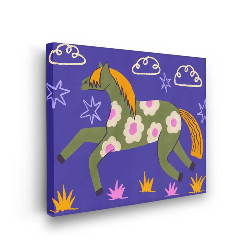 Picasoul - Picasoul Curated - Floral Horse In Motion - Wall Decor