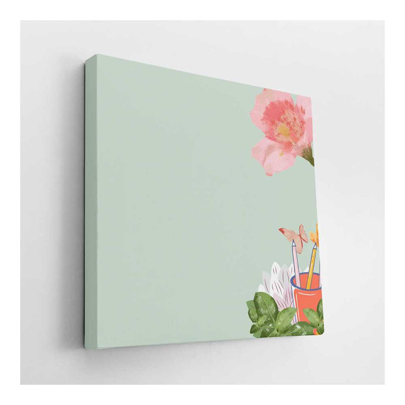 Picasoul - Picasoul Curated - Flower Pot With Colors - Wall Decor
