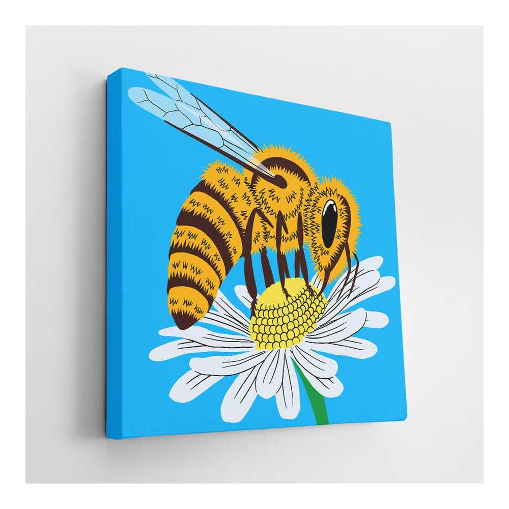 Picasoul - Picasoul Curated - Bee On Flower - Wall Decor