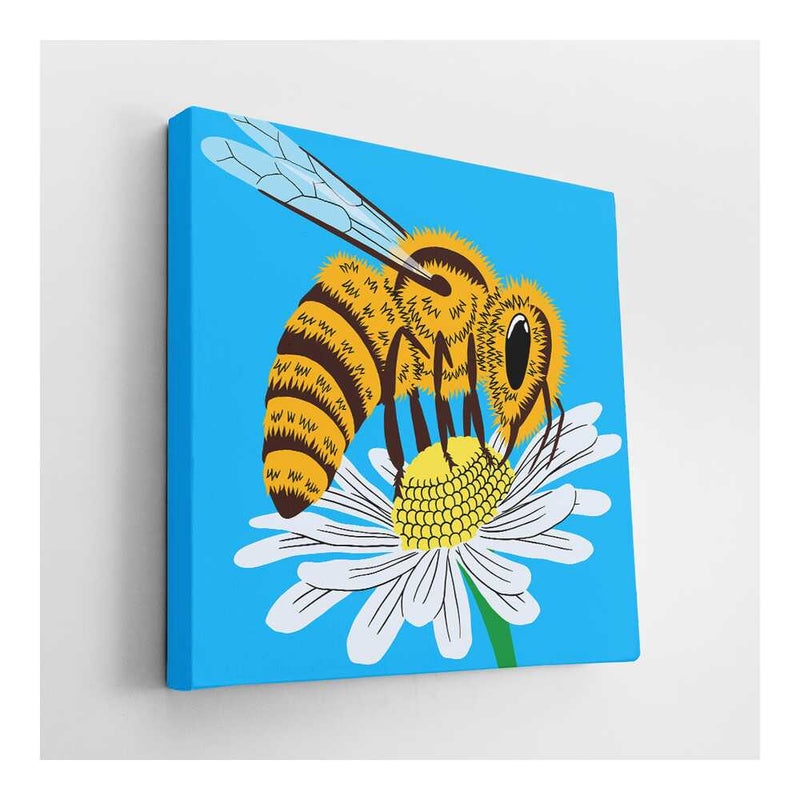Picasoul - Picasoul Curated - Bee On Flower - Wall Decor