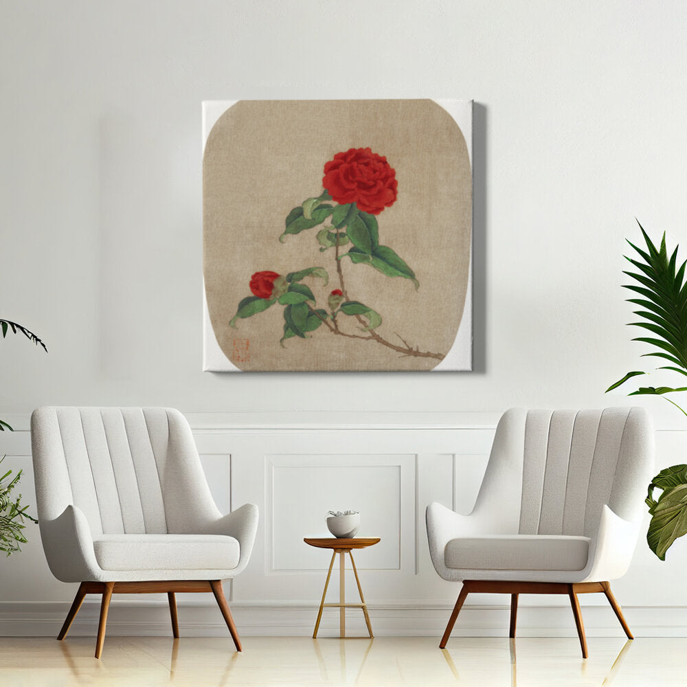 Red Camellia Blossom