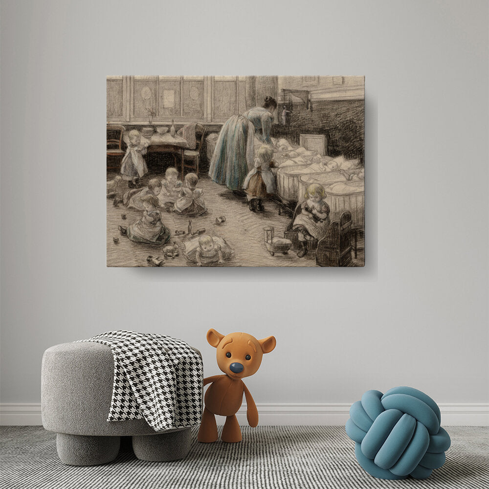 Nursery Scene With Children