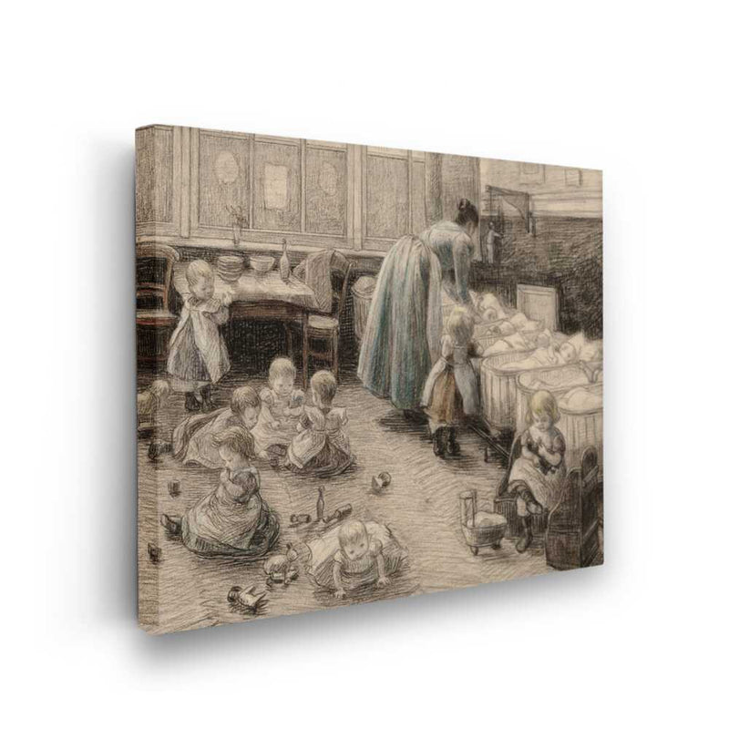 Picasoul - Picasoul Curated - Nursery Scene With Children - Wall Decor