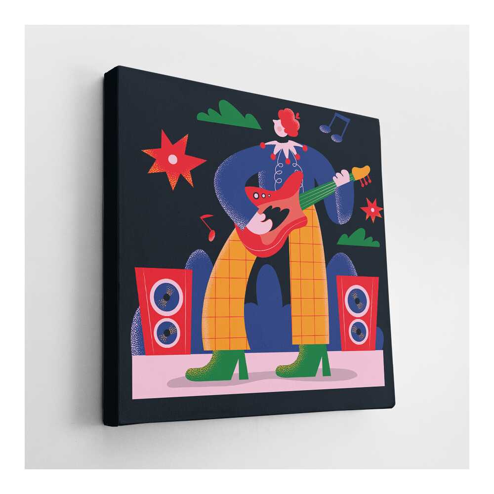 Picasoul - Picasoul Curated - Clown Guitarist - Wall Decor