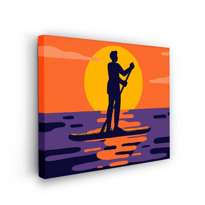Picasoul - Picasoul Curated - Paddleboard Sunset - Wall Decor