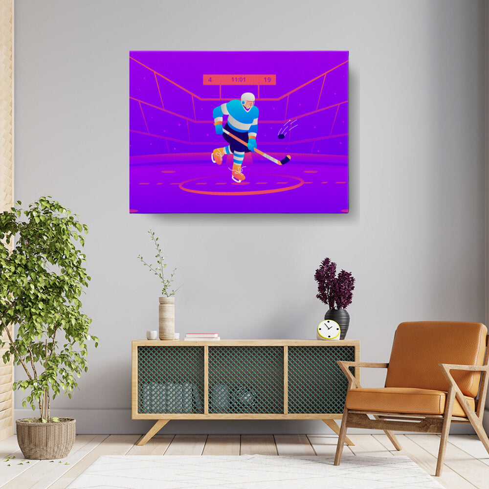 Hockey Player In Action