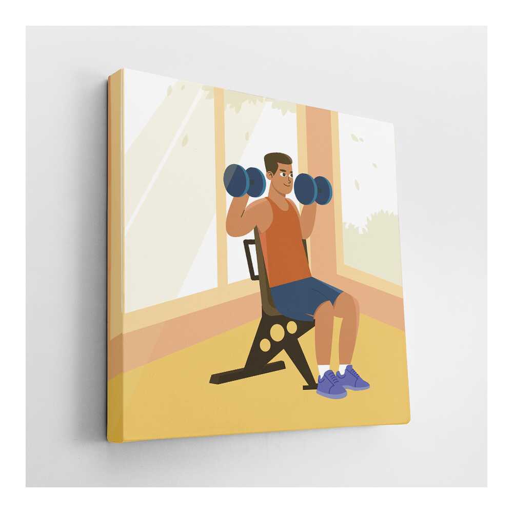 Picasoul - Picasoul Curated - Man Lifting Weights - Wall Decor