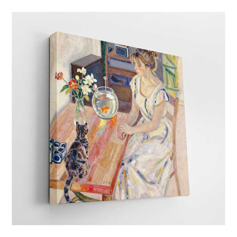 Picasoul - Picasoul Curated - Contemplation With Goldfish - Wall Decor