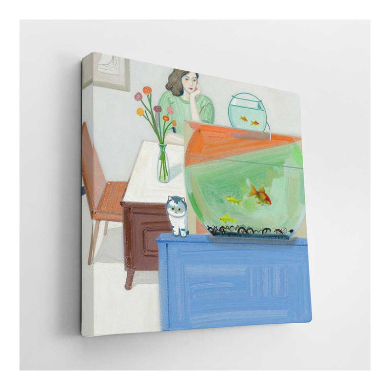 Picasoul - Picasoul Curated - Contemplation By The Aquarium - Wall Decor