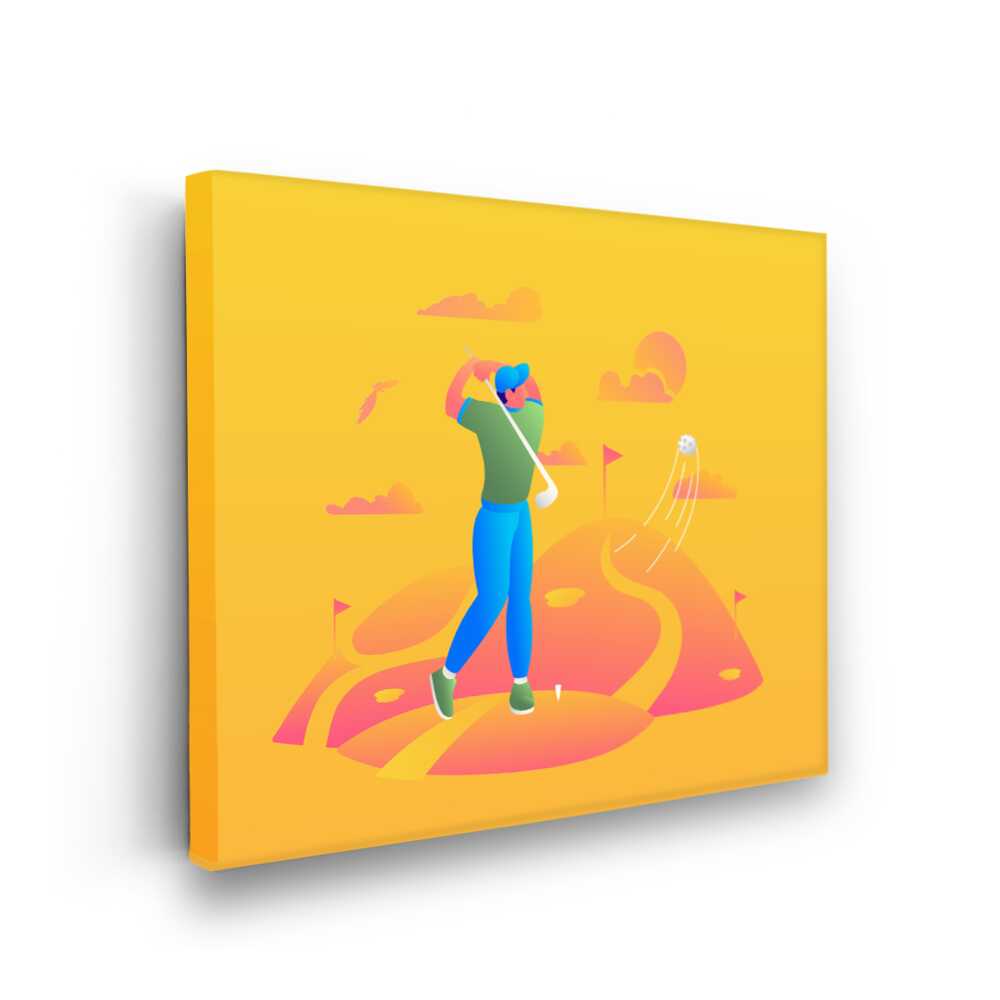 Picasoul - Picasoul Curated - Golf Swing In Action - Wall Decor