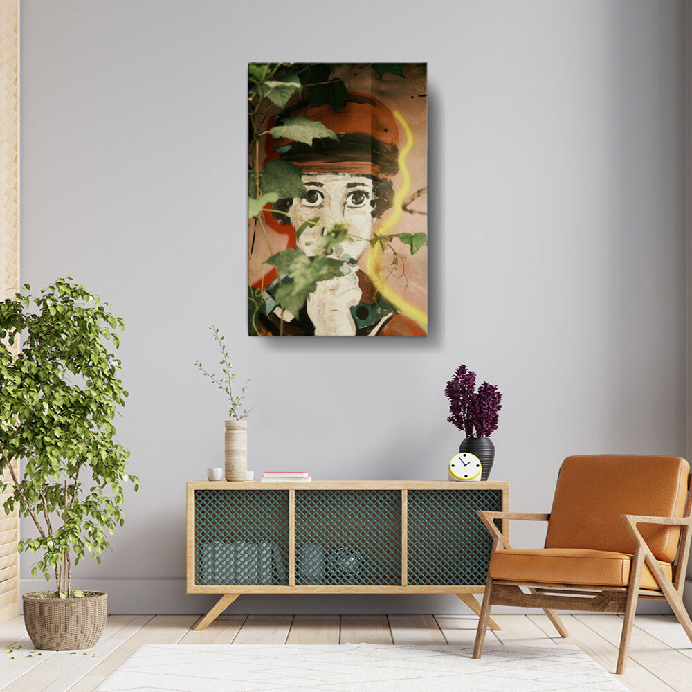 Mysterious Portrait In Greenery